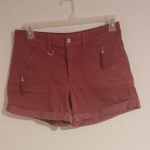 WHITE HOUSE BLACK MARKET Women's Pink/Red Shorts Size 8